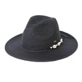 C.C Shell & Pearl Trim Panama Hat