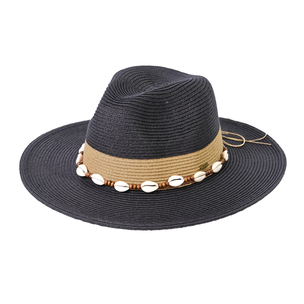 C.C Color Block Panama Hat