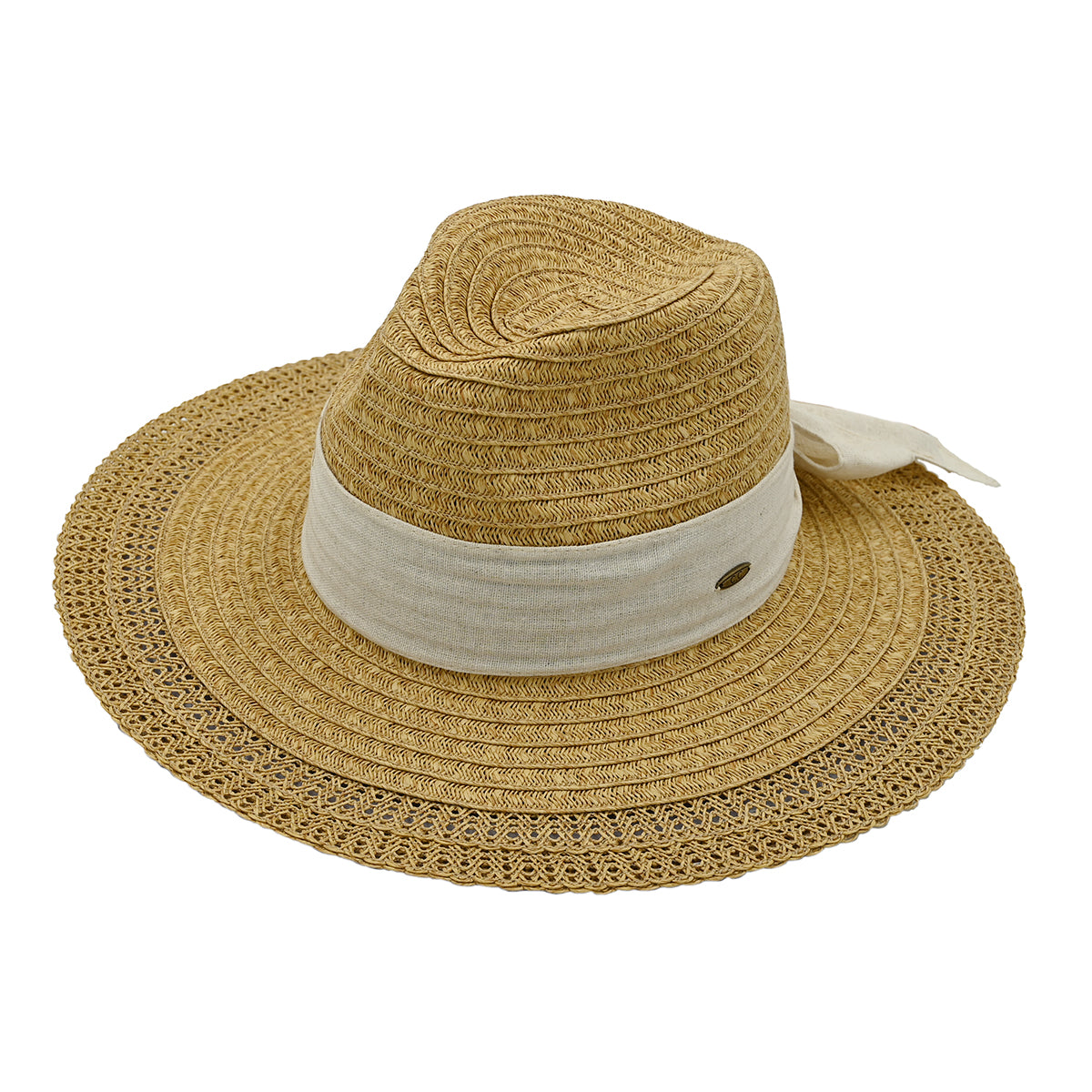 C.C Decorative Pattern Panama Hat