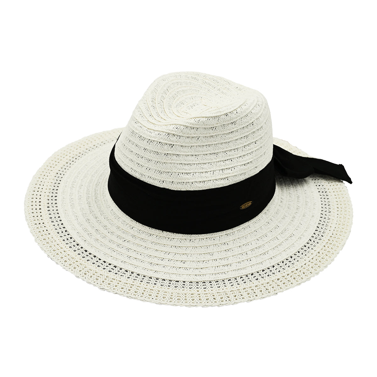 C.C Decorative Pattern Panama Hat