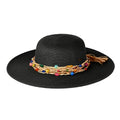 C.C Wide Brim Beaded Trim Sun Hat