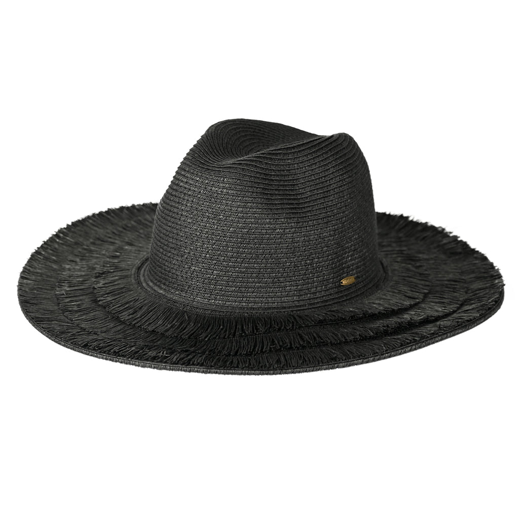 C.C Fringe Brim Panama Hat