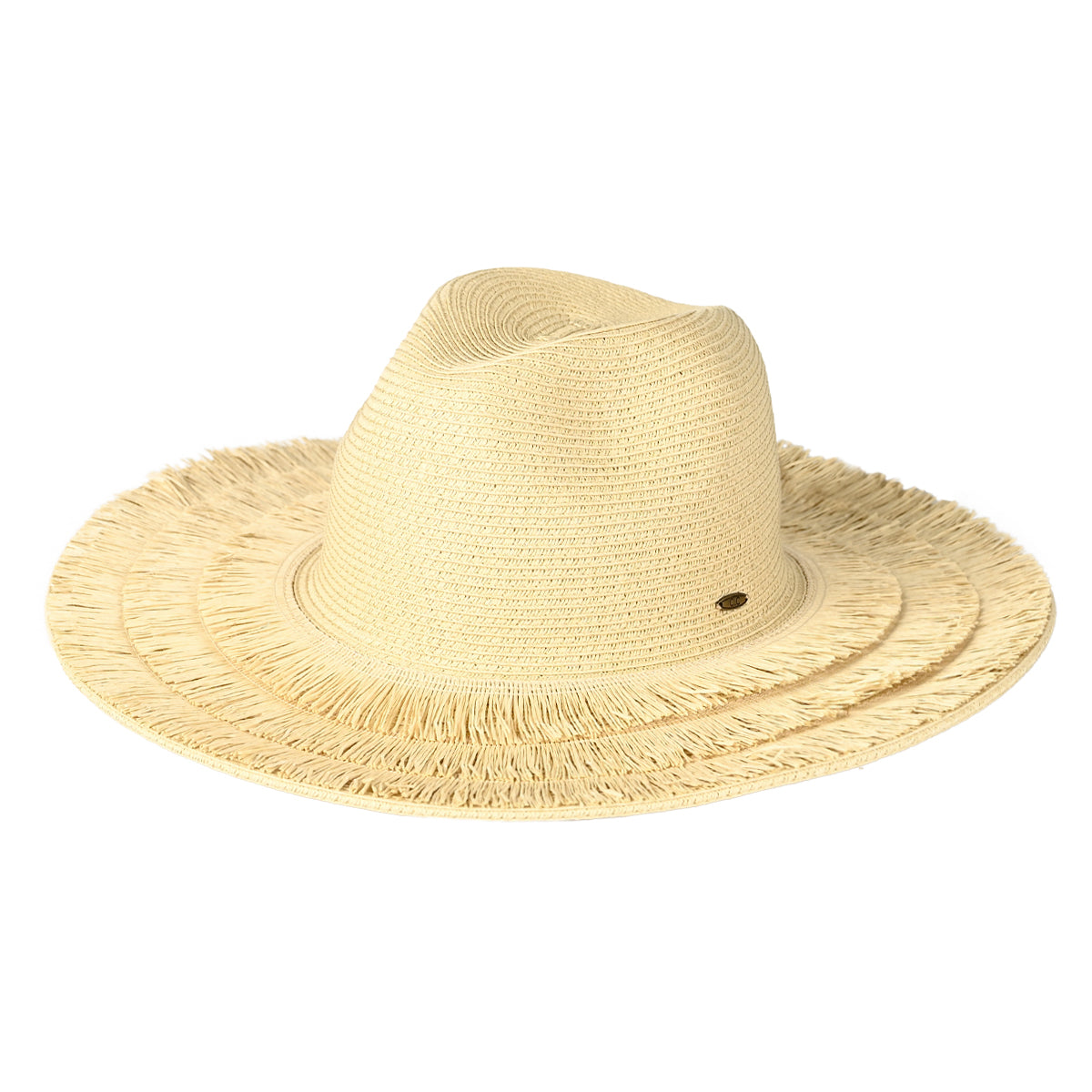 C.C Fringe Brim Panama Hat