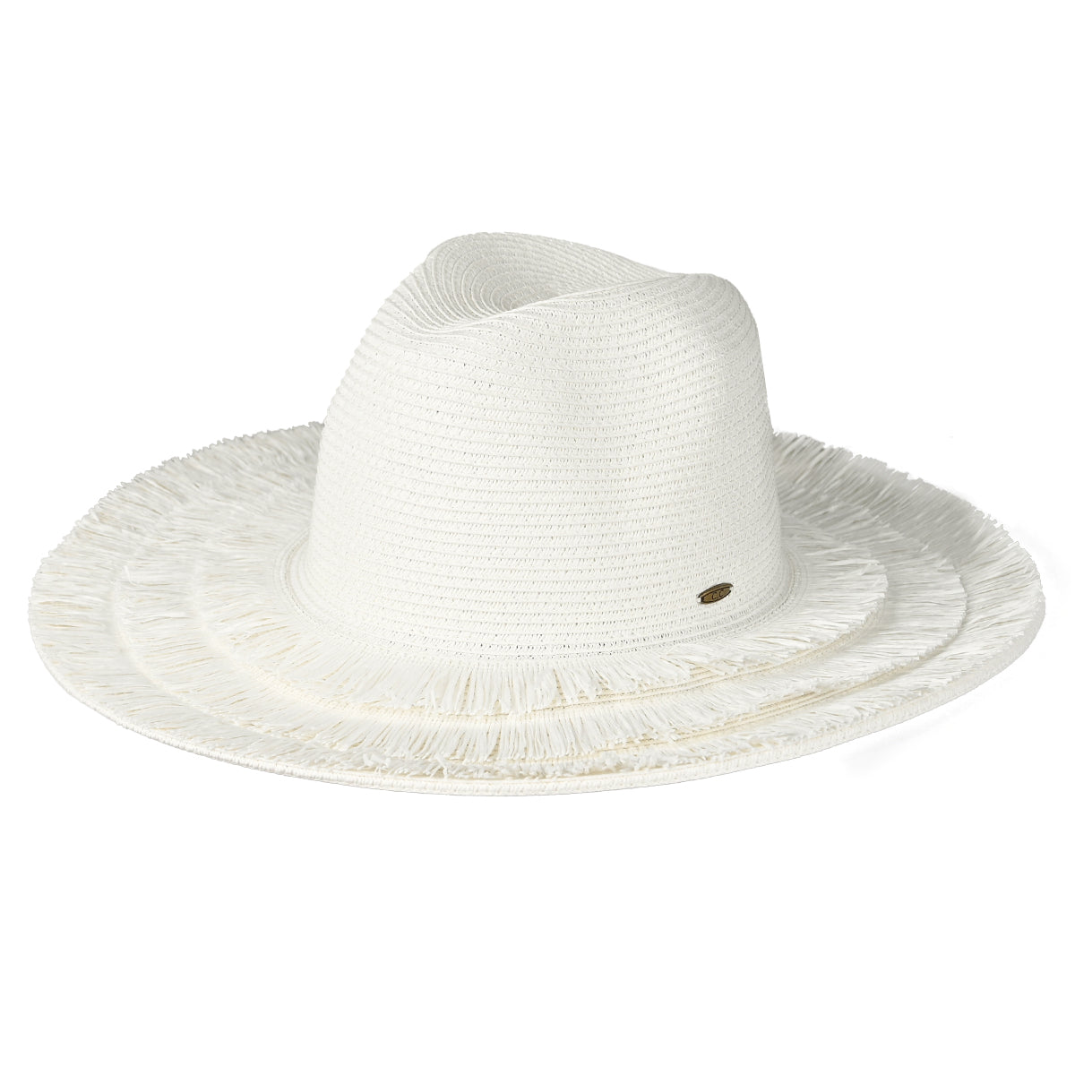 C.C Fringe Brim Panama Hat