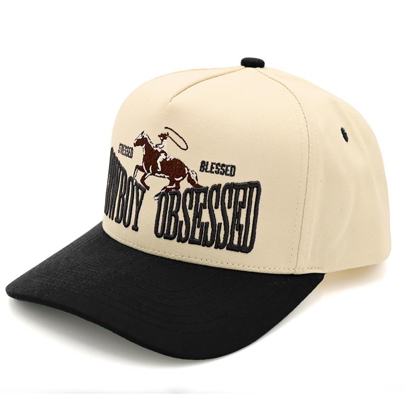 C.C Cowboy Obsessed Embroidered Trucker Hat