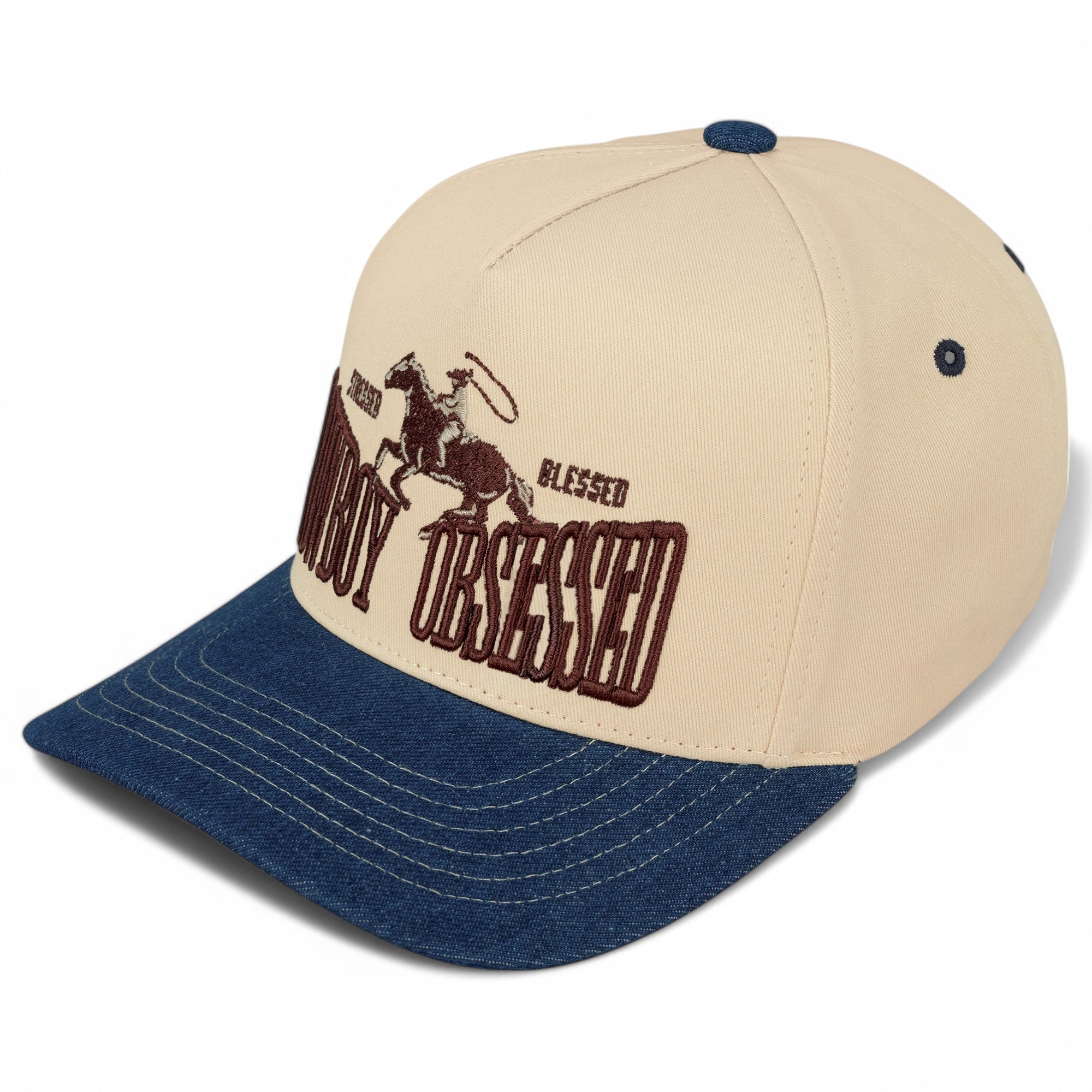 C.C Cowboy Obsessed Embroidered Trucker Hat