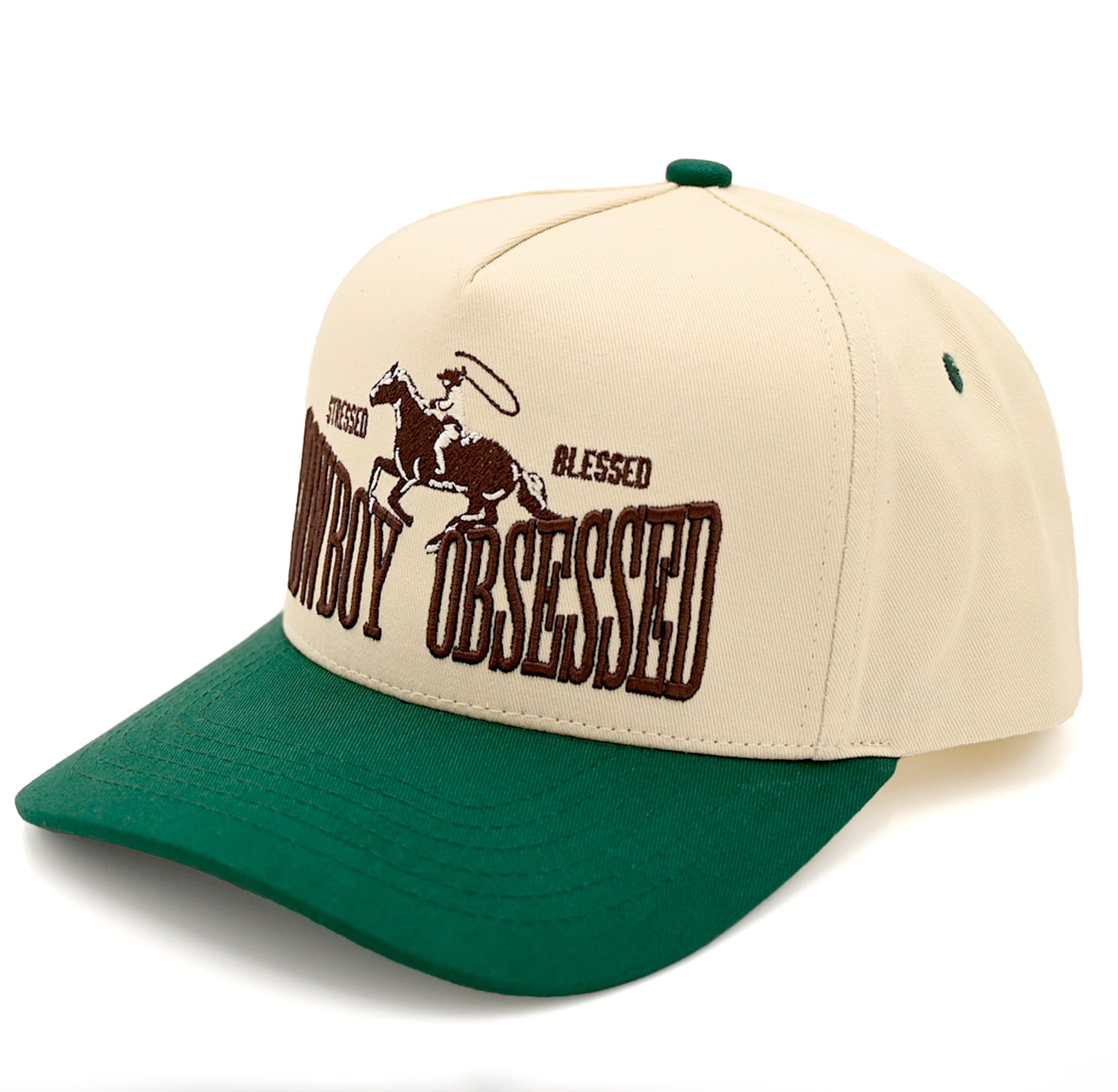 C.C Cowboy Obsessed Embroidered Trucker Hat