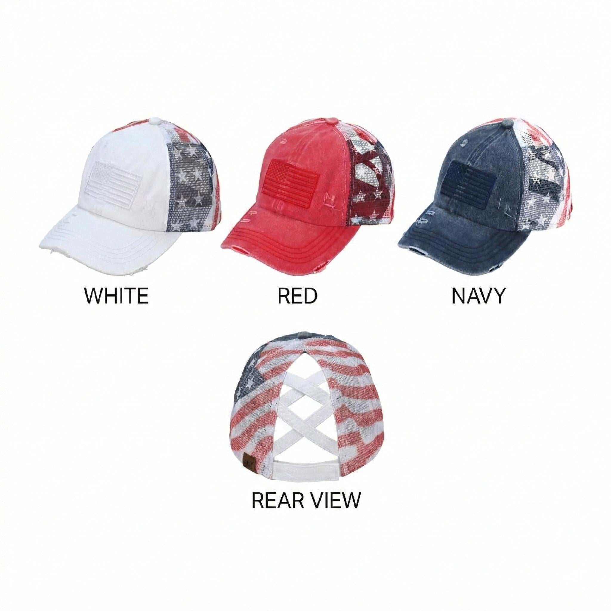 Patriotic Cotton Adjustable Women’s Baseball Cap