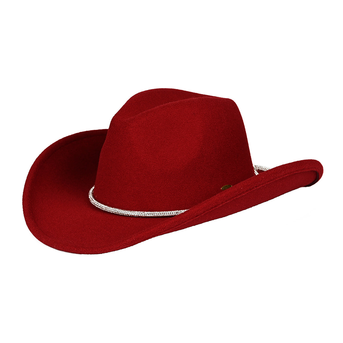 C.C Vegan Felt Rhinestone String Cowboy Hat