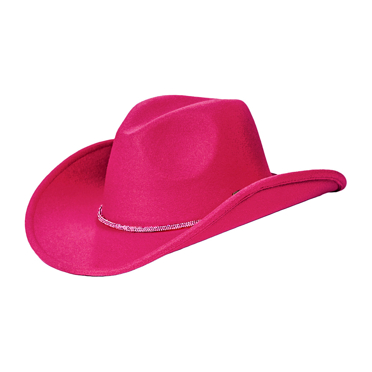 C.C Vegan Felt Rhinestone String Cowboy Hat