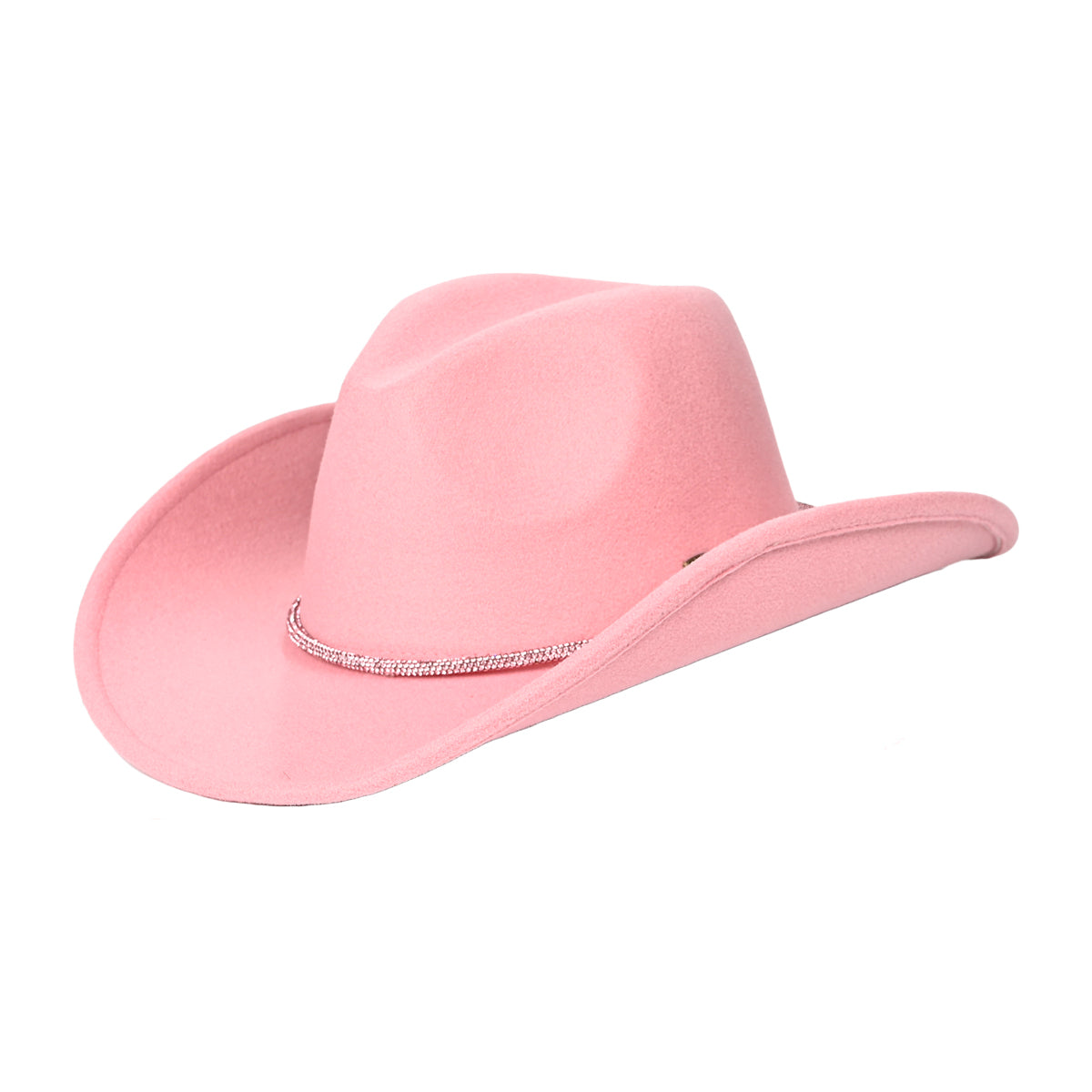 C.C Vegan Felt Rhinestone String Cowboy Hat