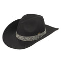 C.C Vegan Felt Aztec Beads Cowboy Hat