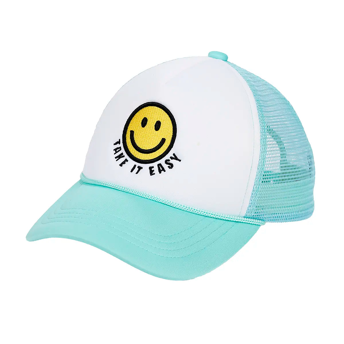 C.C Take It Easy Smiley Face Trucker Hat