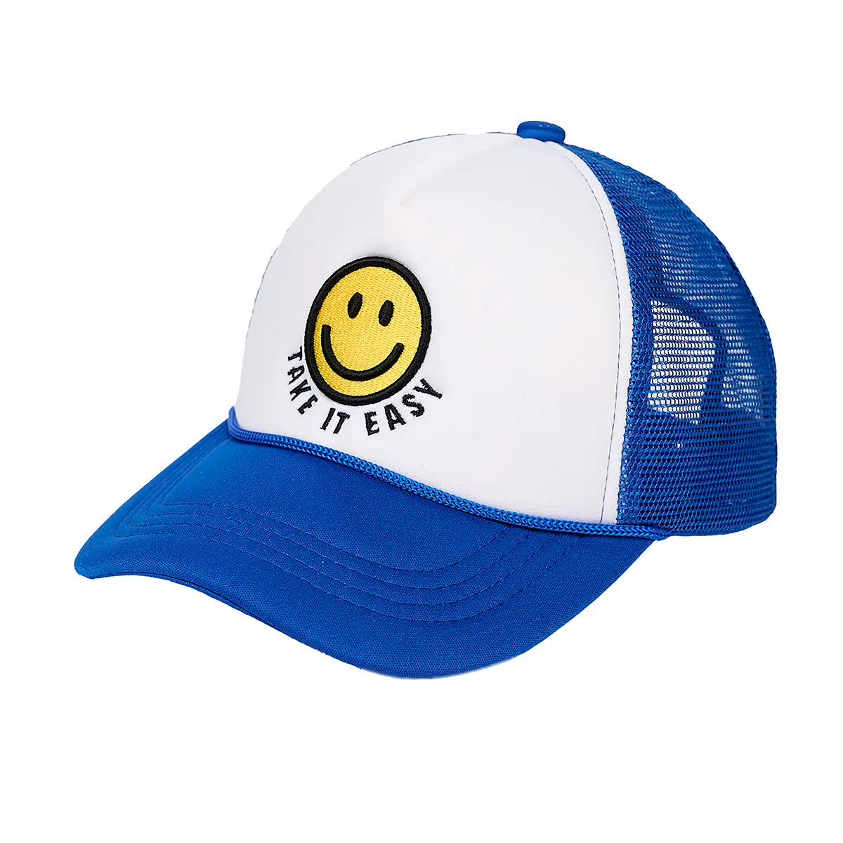 C.C Take It Easy Smiley Face Trucker Hat