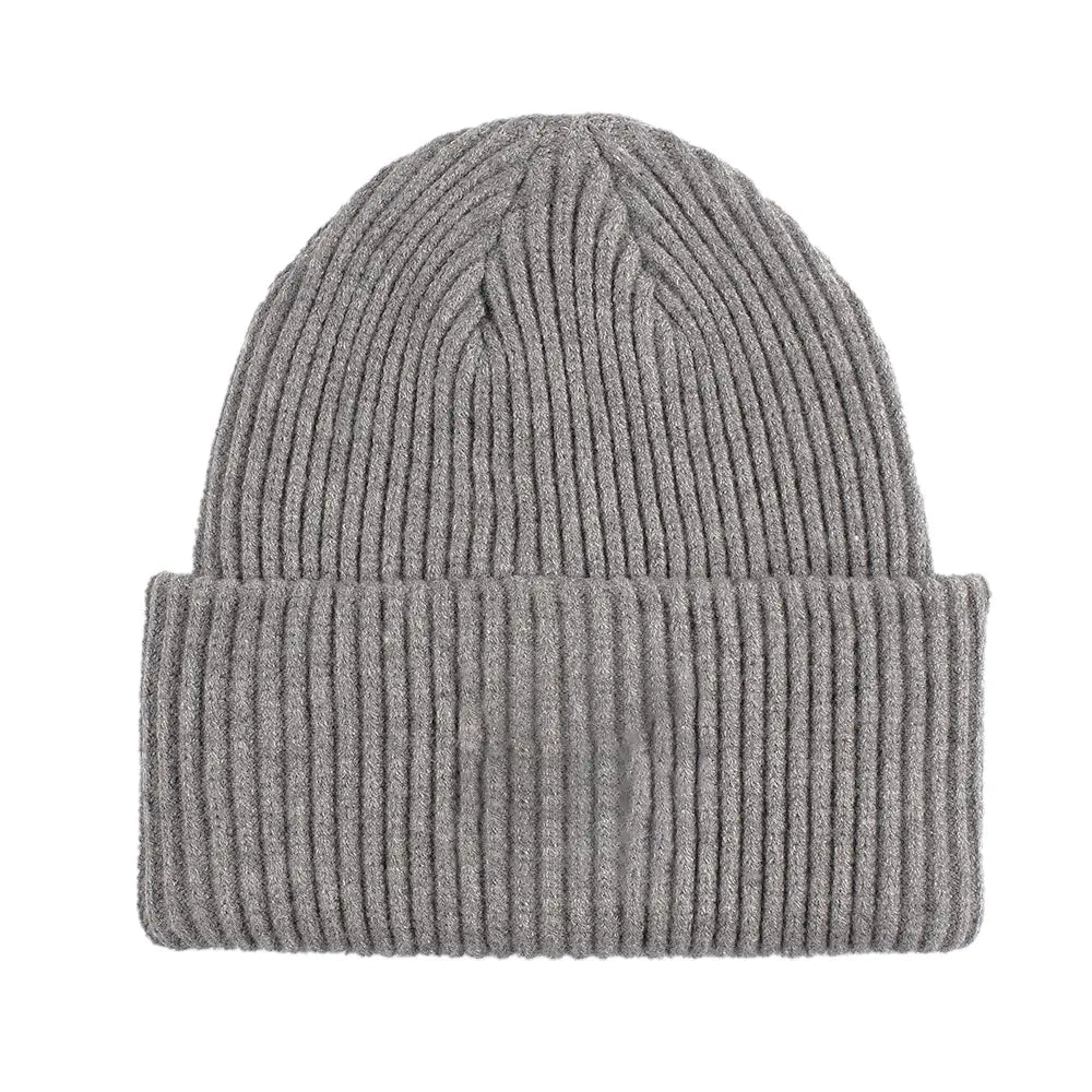 C.C Solid Ribbed Knit Cuff Beanie