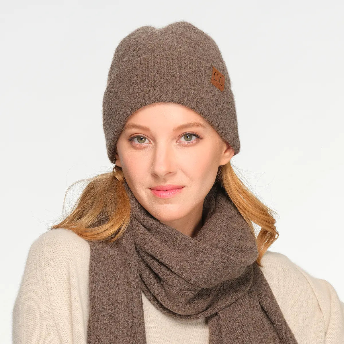 C.C Soft Recycled Yarn Cuff Beanie