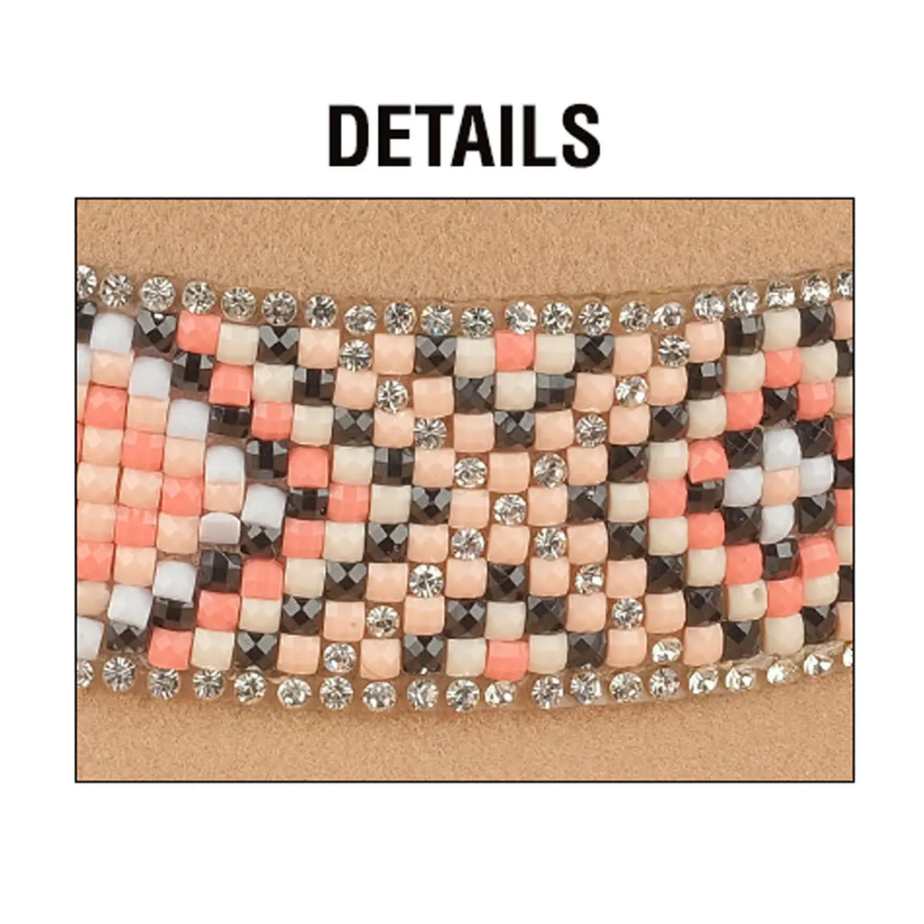 C.C Vegan Felt Aztec Beads Cowboy Hat