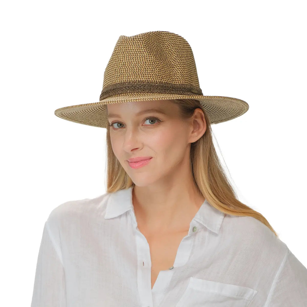 C.C Heather Effect Panama Hat