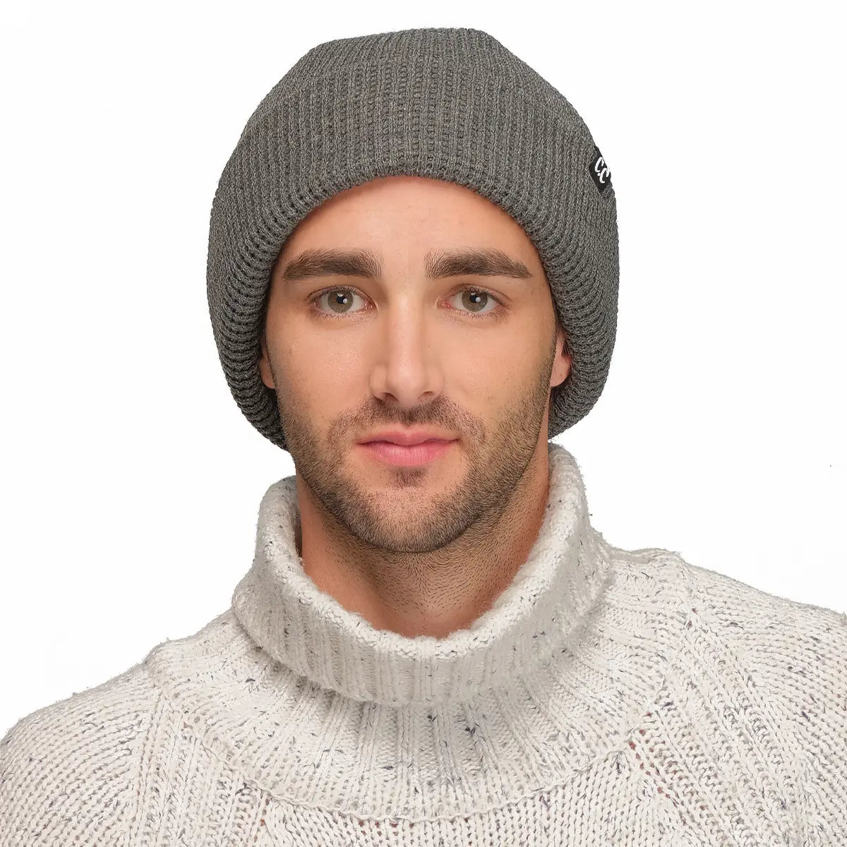 C.C Waffle Knit Slouchy Cuff Beanie