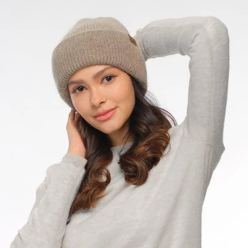 C.C Double Cuff Beanie