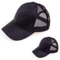 C.C Glitter Ponytail Baseball Cap Mommy & Me Bundle