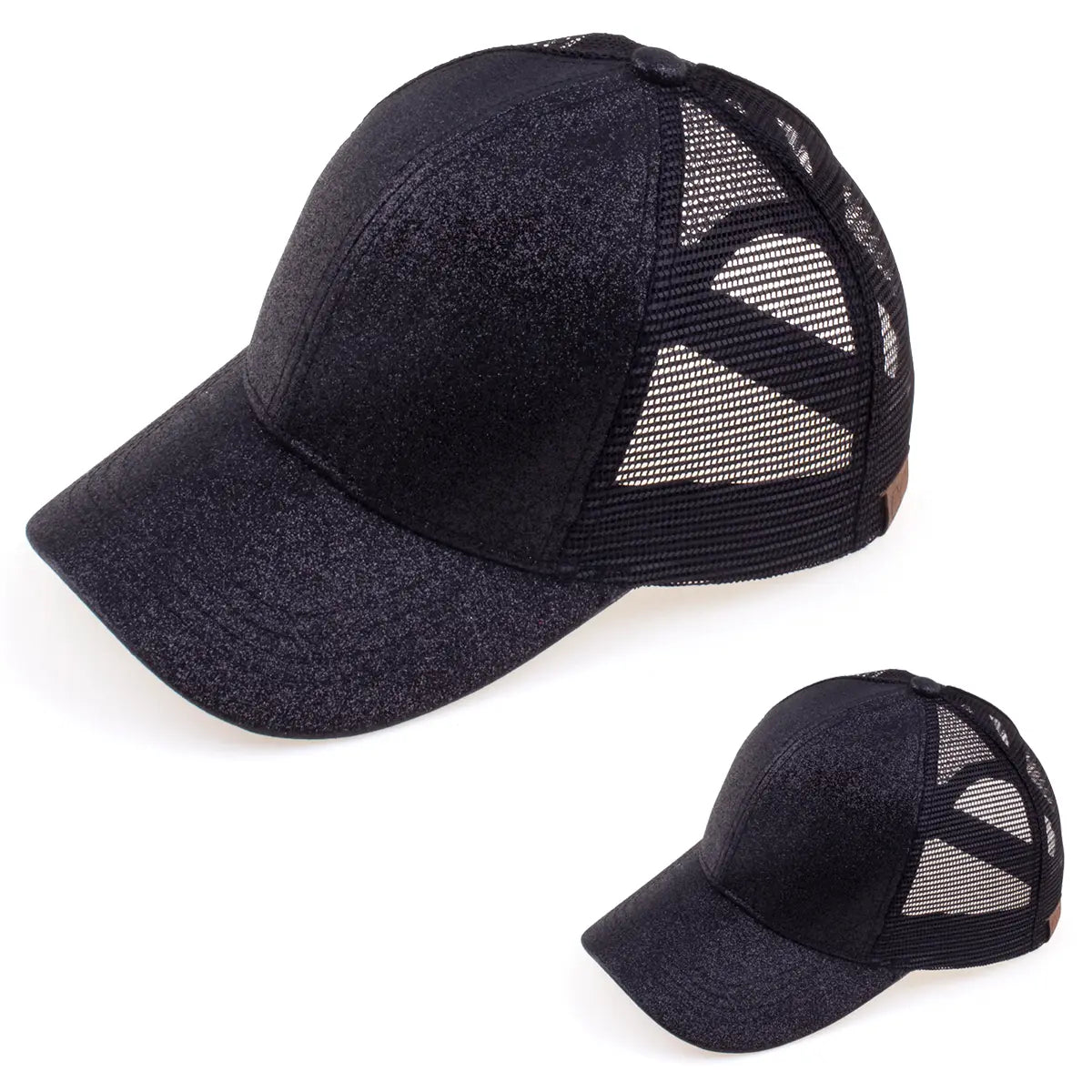 C.C Glitter Ponytail Baseball Cap Mommy & Me Bundle