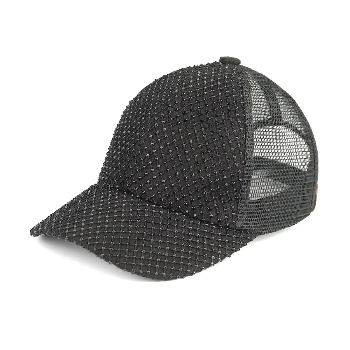 C.C Rhinestone Net Baseball Cap
