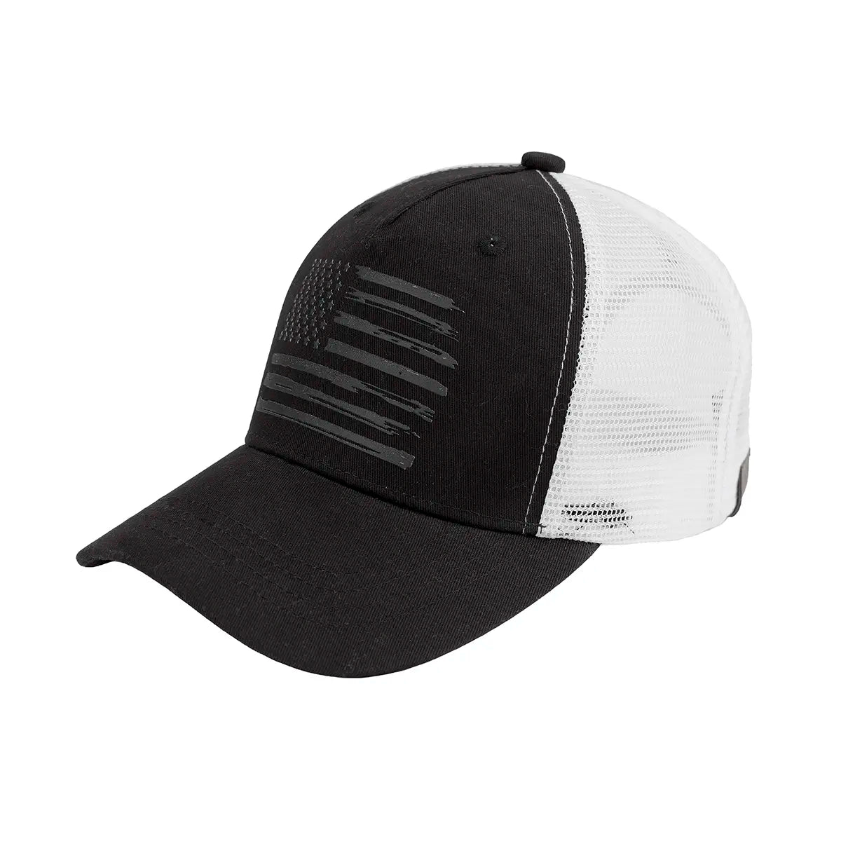 C.C Laser Print Stylized USA Flag Trucker Hat