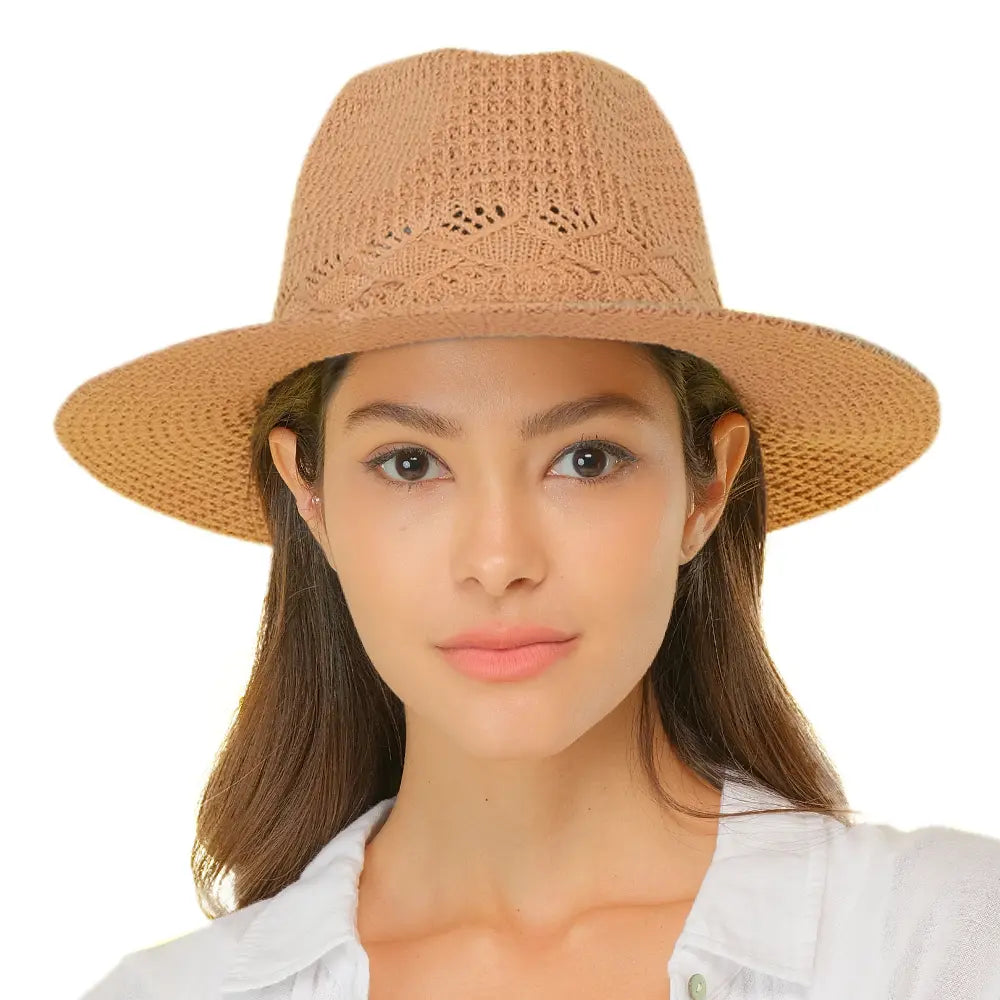 C.C Cotton Knit Panama Hat