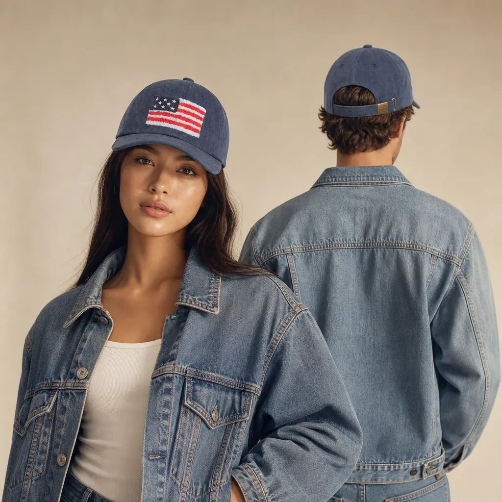 C.C Classic American Flag Patch Baseball Cap