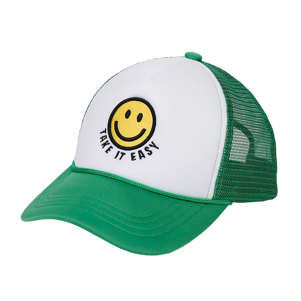 C.C Take It Easy Smiley Face Trucker Hat