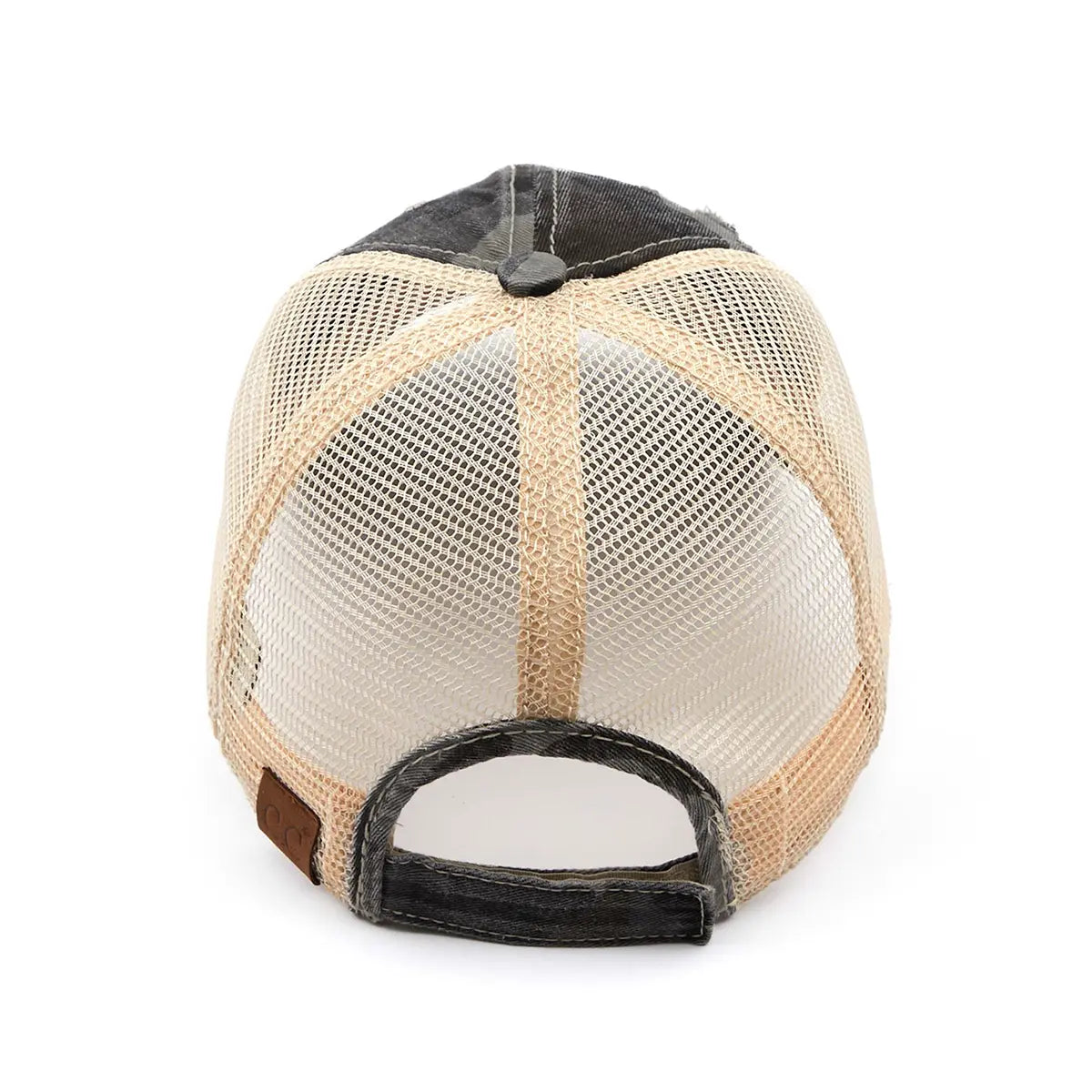C.C Distressed Camo Baseball Hat
