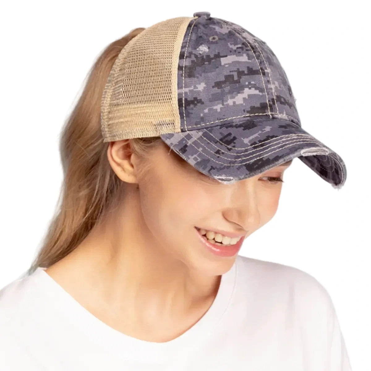 C.C Digital Camo Ponytail Hat