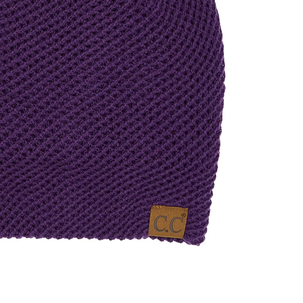 C.C Slouchy Waffle Knit Beanie