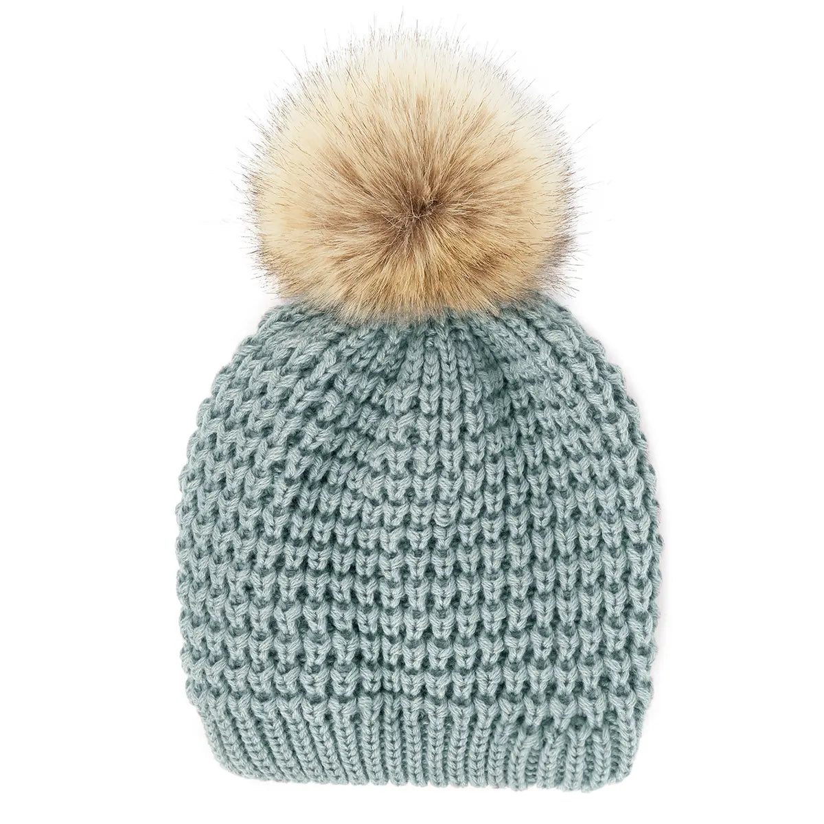 C.C Waffle Knit Pom Beanie
