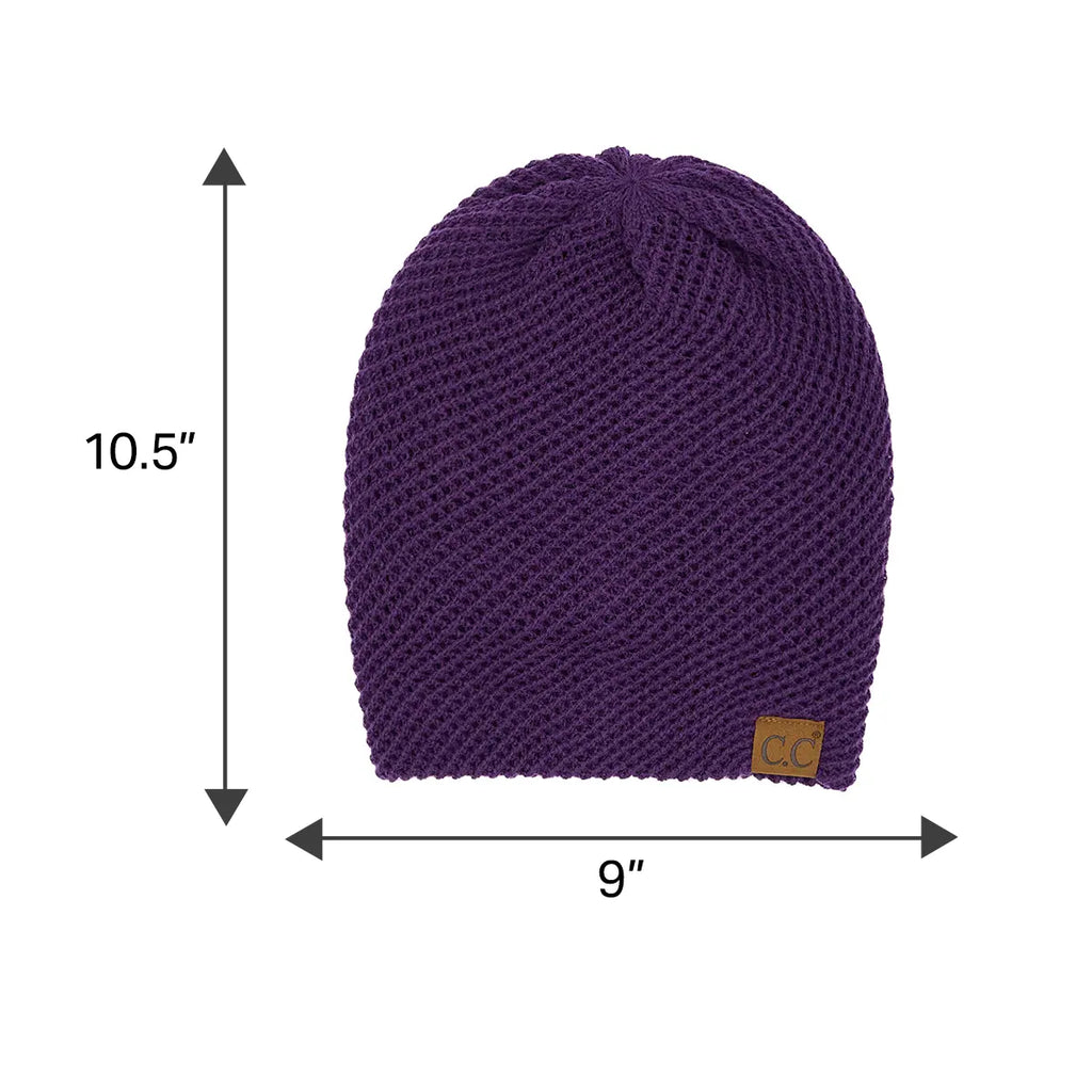 C.C Slouchy Waffle Knit Beanie