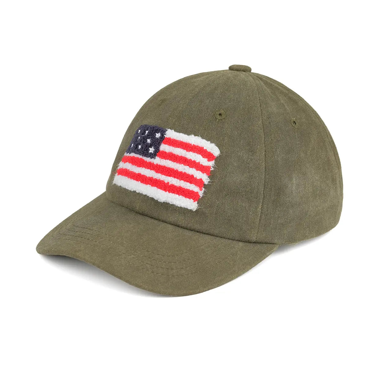 C.C Classic American Flag Patch Baseball Cap