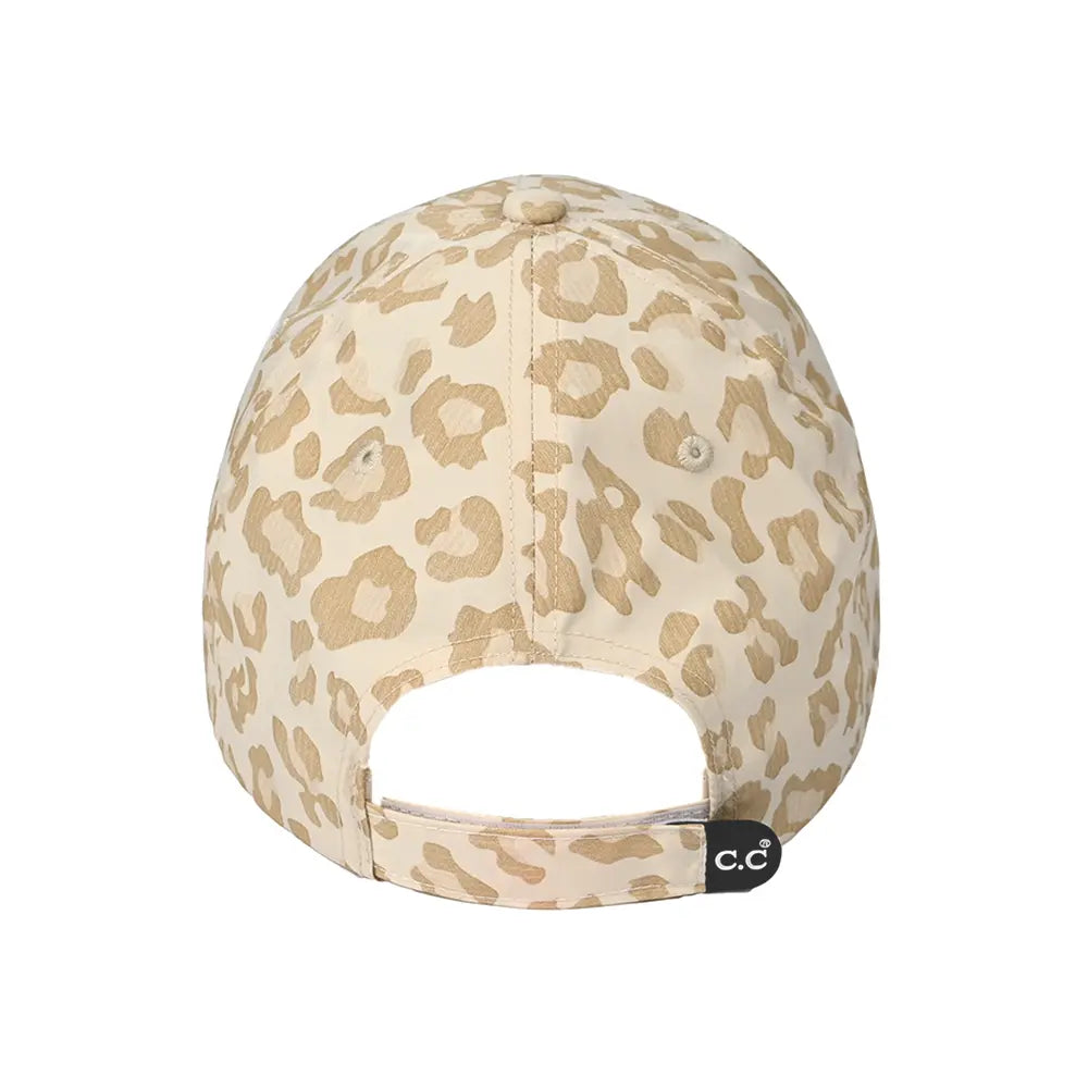 C.C Nylon Leopard Print Baseball Hat
