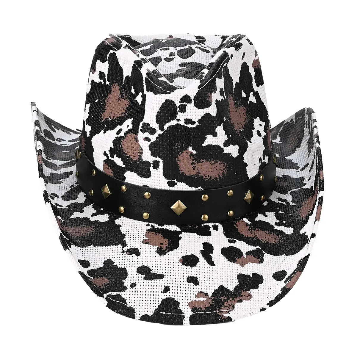 C.C Cow Print Cowboy Hat – Western Fashion Hat
