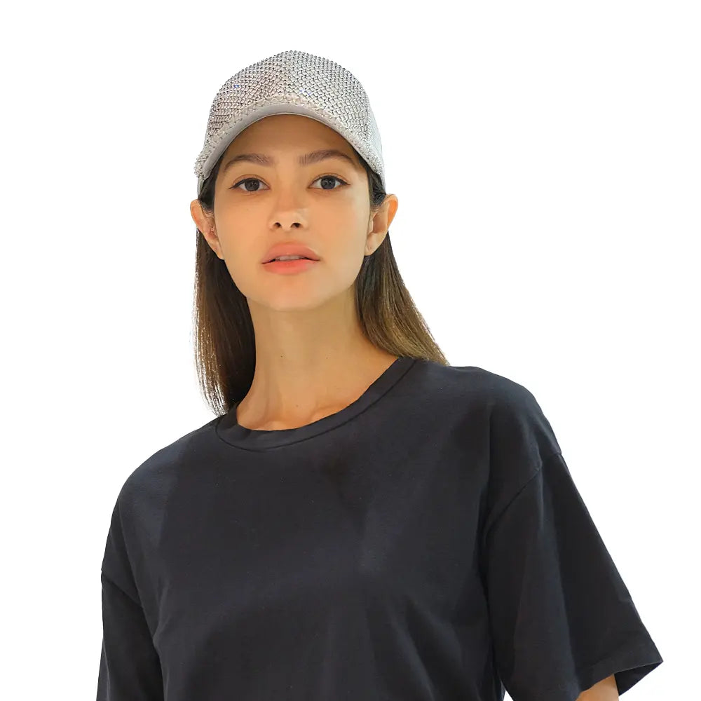 C.C Rhinestone Net Baseball Cap