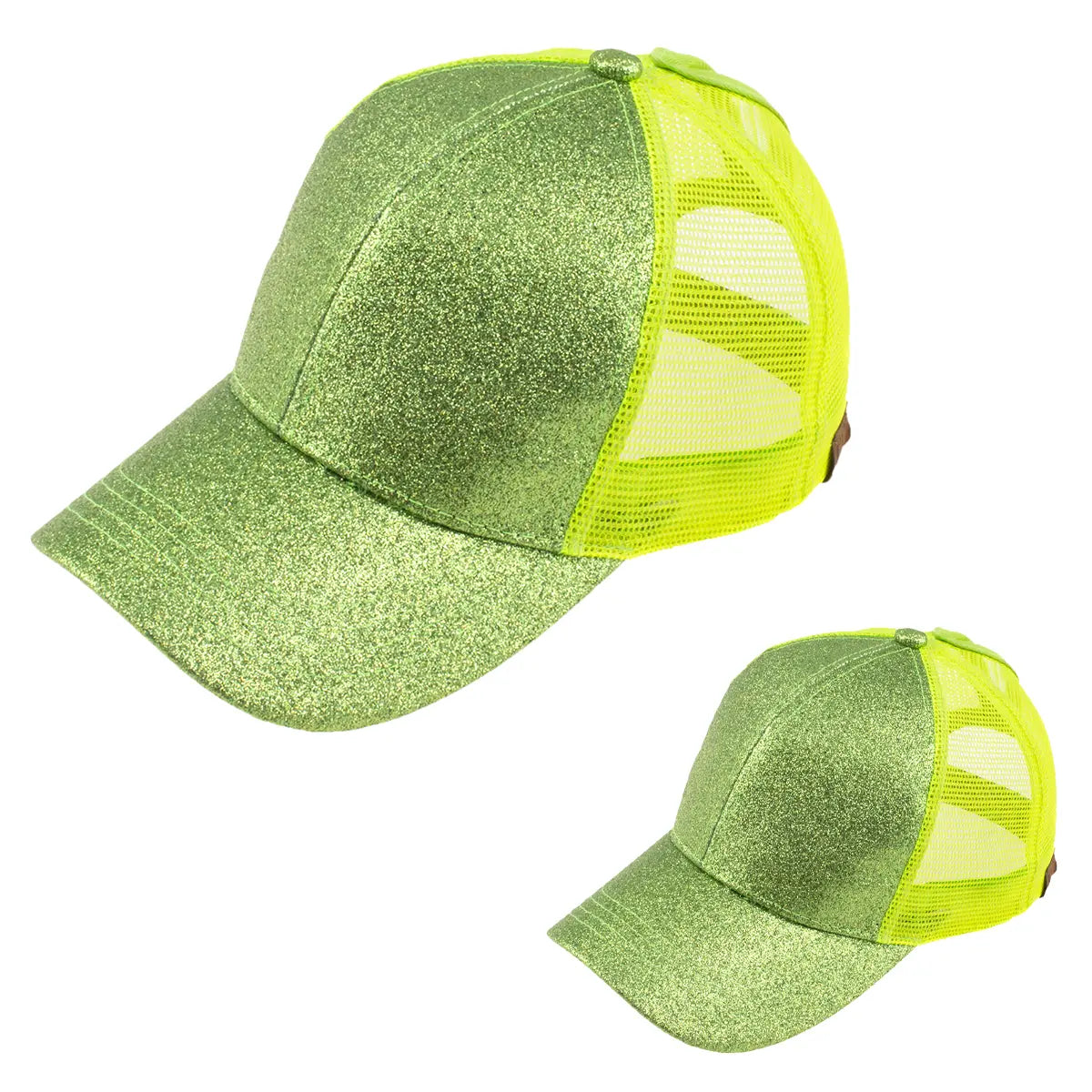 C.C Glitter Ponytail Baseball Cap Mommy & Me Bundle