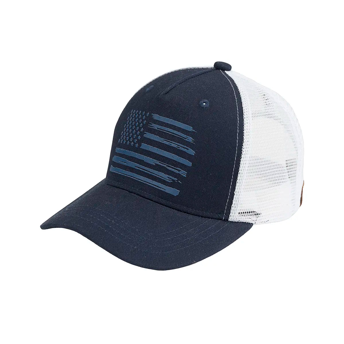C.C Laser Print Stylized USA Flag Trucker Hat