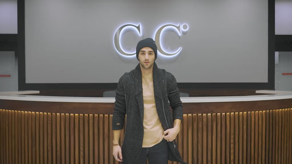 C.C Solid Wide Cuff Beanie