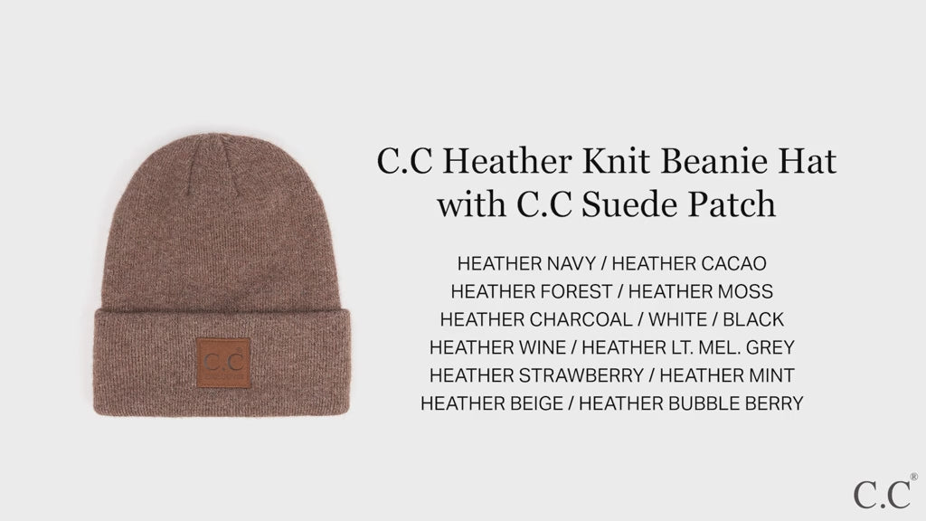 C.C Recycled Classic Heather Knit Beanie